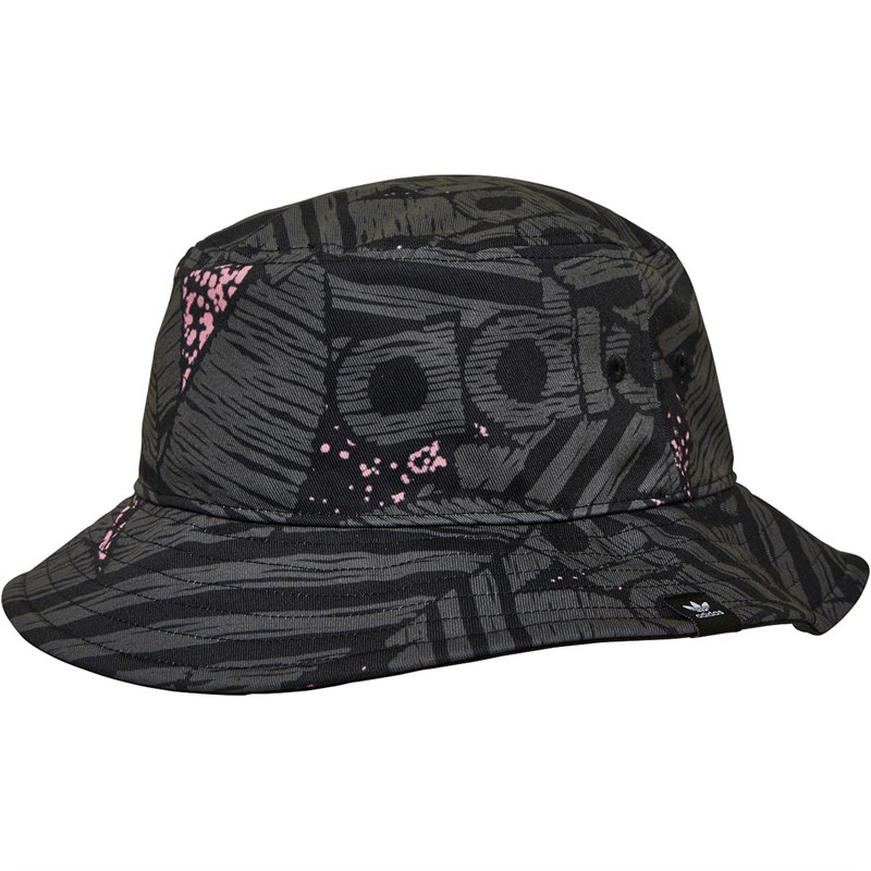Buy adidas Originals Mens Rekive Bucket Hat Black/Carbon/Bliss Pink
