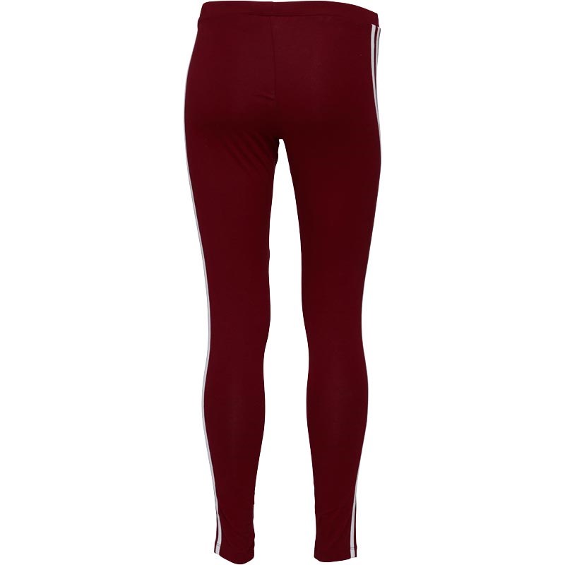Buy adidas Originals Womens 3 Stripe Leggings Collegiate Burgundy