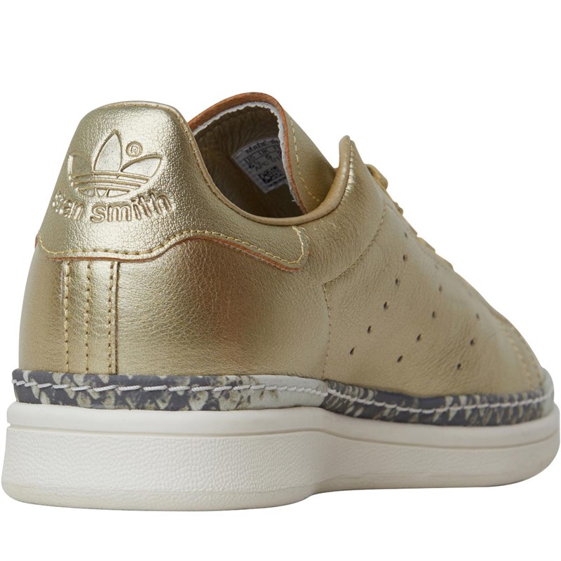 adidas Originals Damen Stan Smith New Bold Sneakers Gold