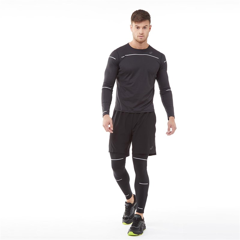 Buy Asics Mens LiteShow Thermal Winter Running Tights Performance Black