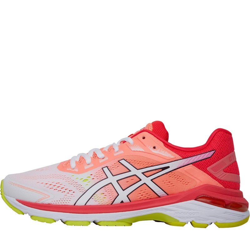 Buy Asics Womens GT2000 Stability Running Shoes White/Laser Pink