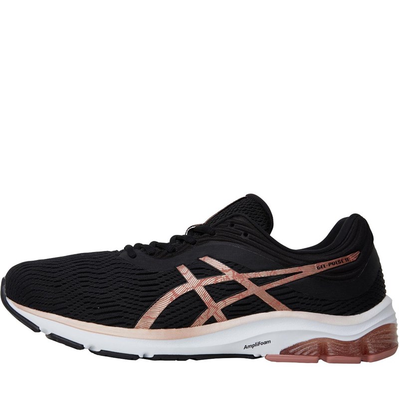 Buy Asics Mens GELPulse 11 Neutral Running Shoes Black/Rose Gold
