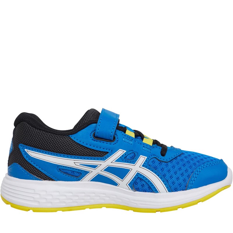 Buy Asics Junior Boys Ikaia 9 PS Neutral Running Shoes Electric Blue/White
