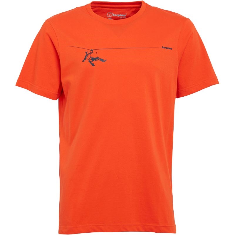 Buy Berghaus Mens Mountain Graphic Logo TShirt Orange