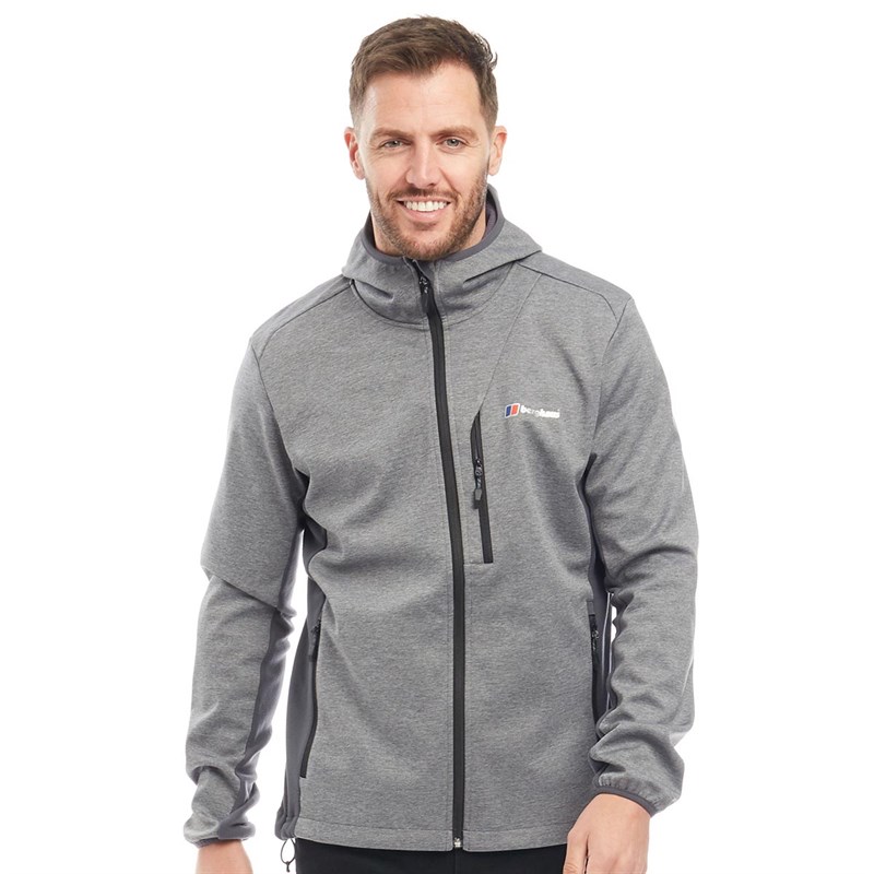 Buy Berghaus Mens Fortress Windproof Fleece Jacket Dark Grey/Dark Grey