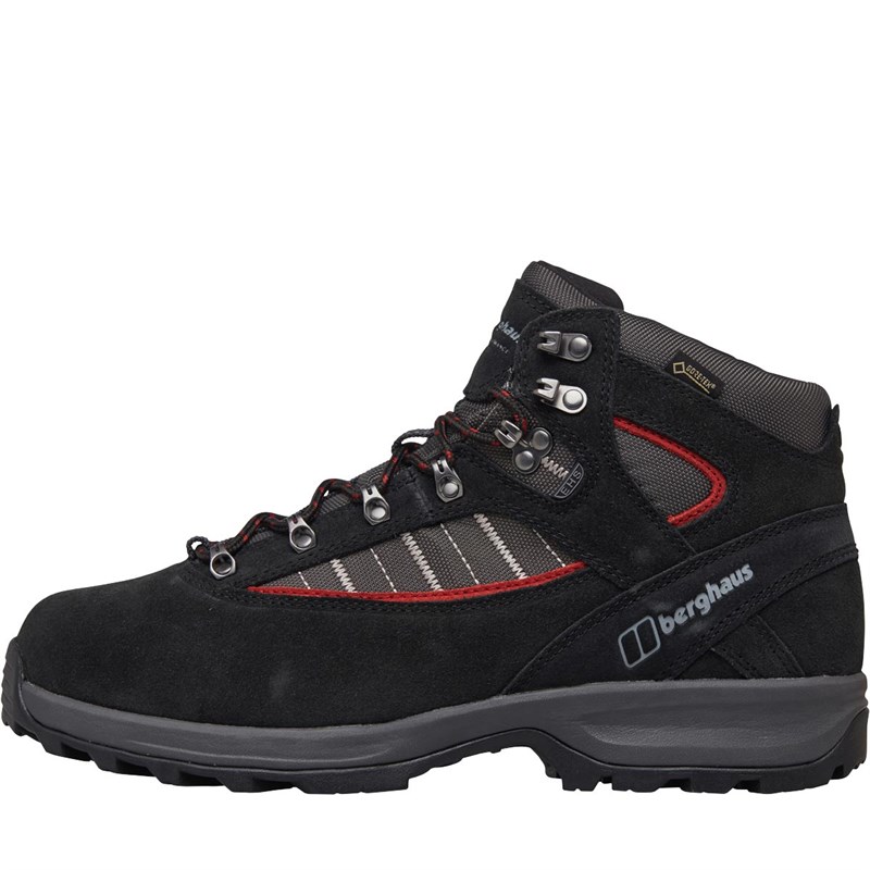 Buy Berghaus Mens Explorer Trek Plus GORETEX Walking Boots Black/Red