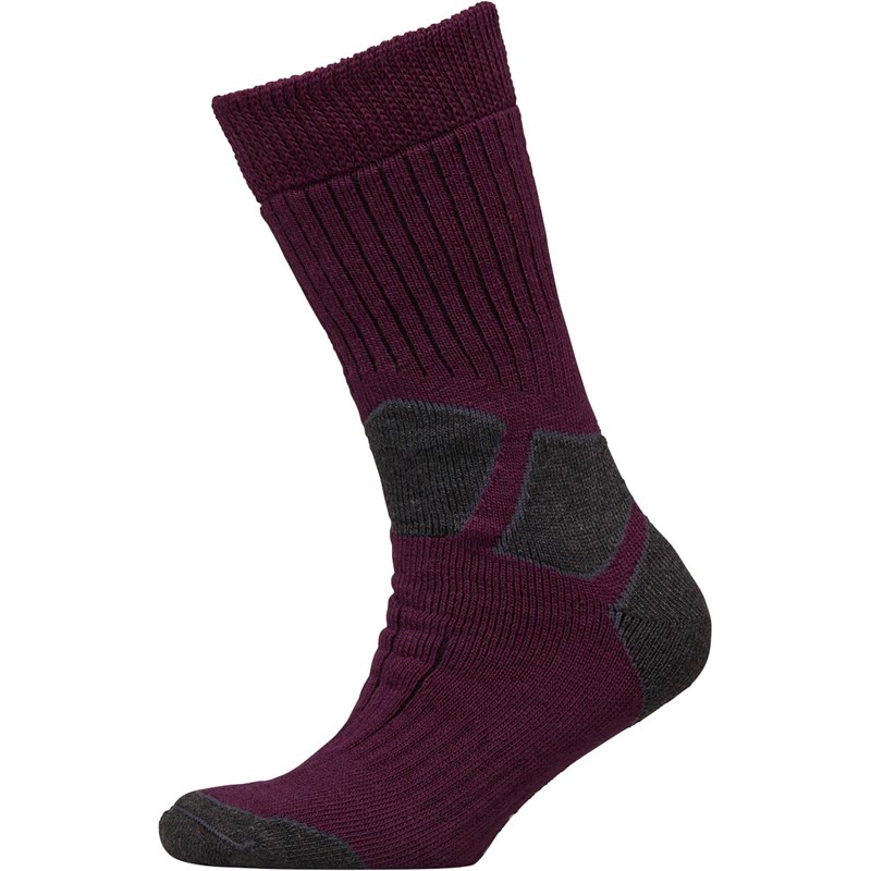 Buy Berghaus Womens Trekmaster Merino Wool Hiking Socks Dark Purple