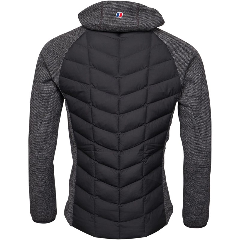 Buy Berghaus Mens Duneline Hybrid Hydroloft Hooded Fleece Jacket Black
