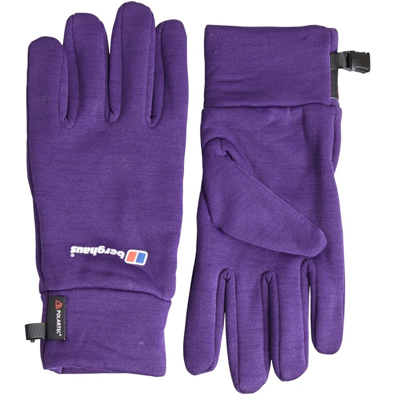Buy Berghaus Mens Powerstretch Gloves Dark Purple/Dark Purple
