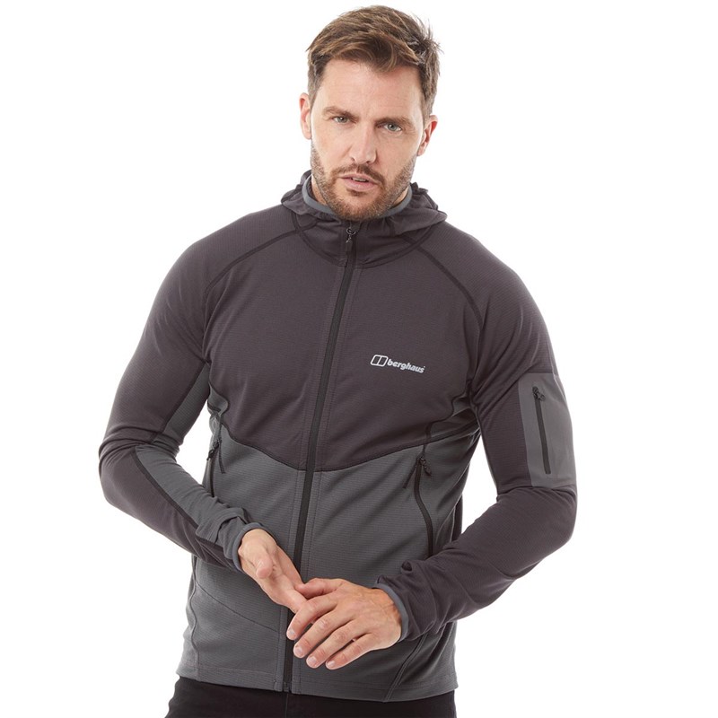Buy Berghaus Mens Pravitale Mountain Light 2.0 Fleece Jacket Grey/Black