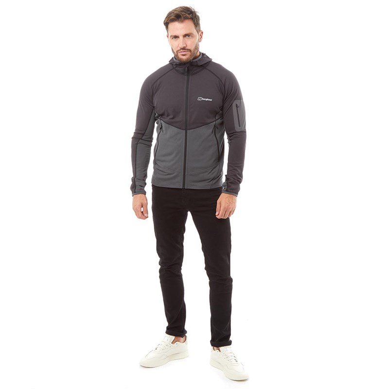 Buy Berghaus Mens Pravitale Mountain Light 2.0 Fleece Jacket Grey/Black