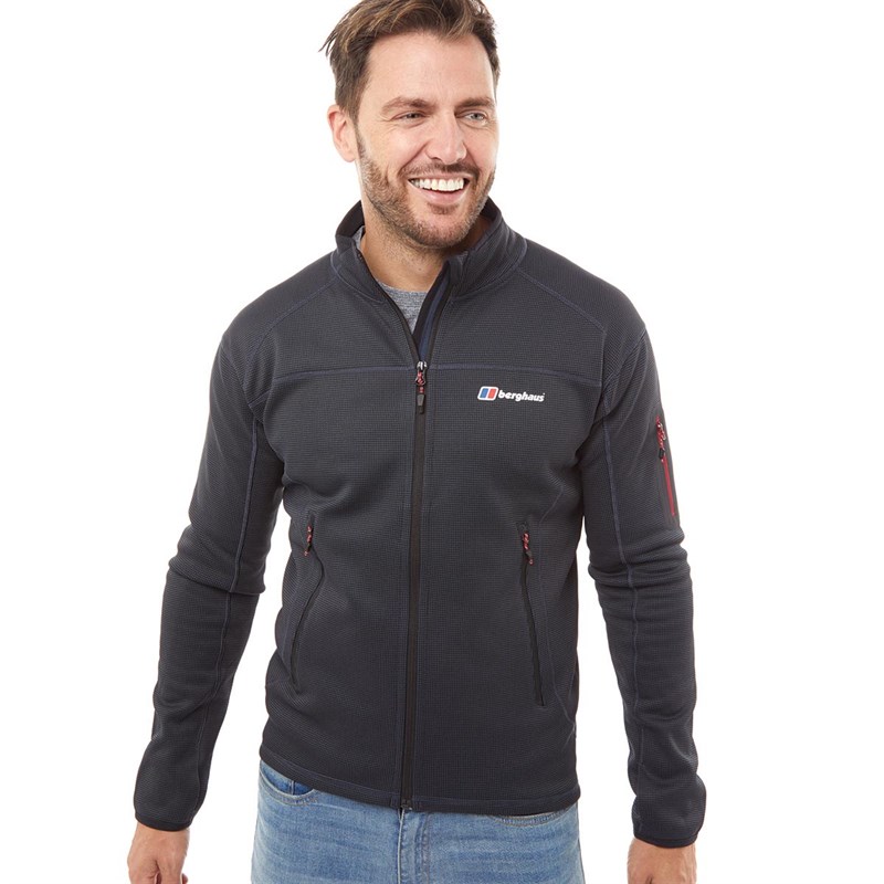 Buy Berghaus Mens Pravitale Mountain 2.0 Fleece Jacket Dark Grey/Black