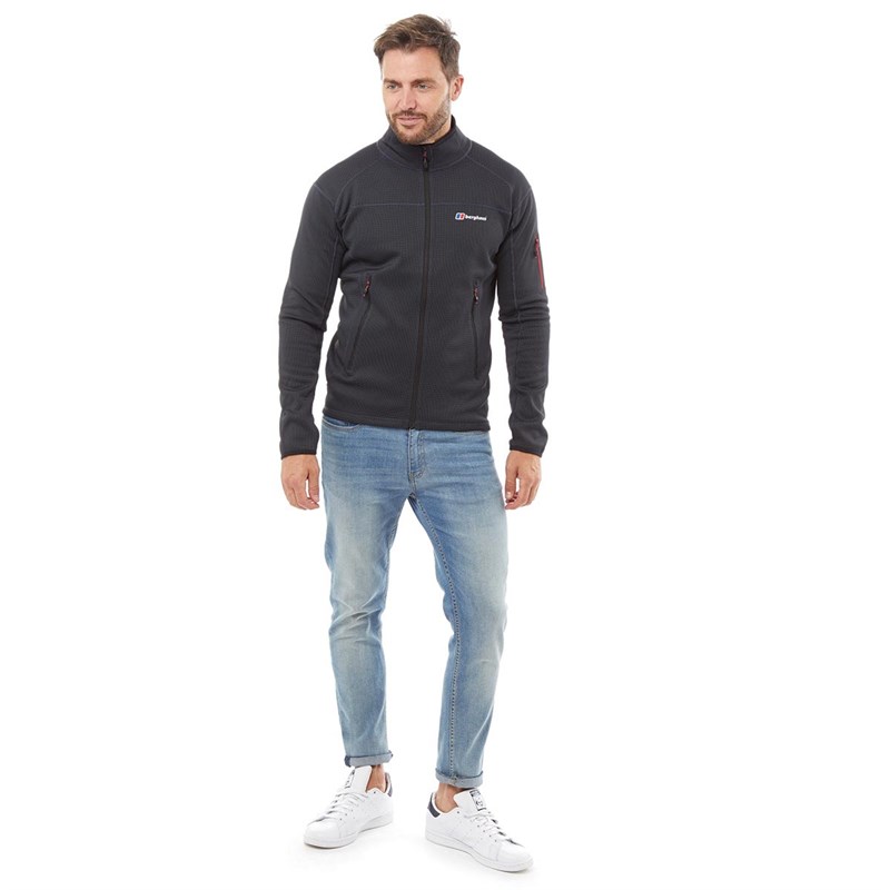 Buy Berghaus Mens Pravitale Mountain 2.0 Fleece Jacket Dark Grey/Black