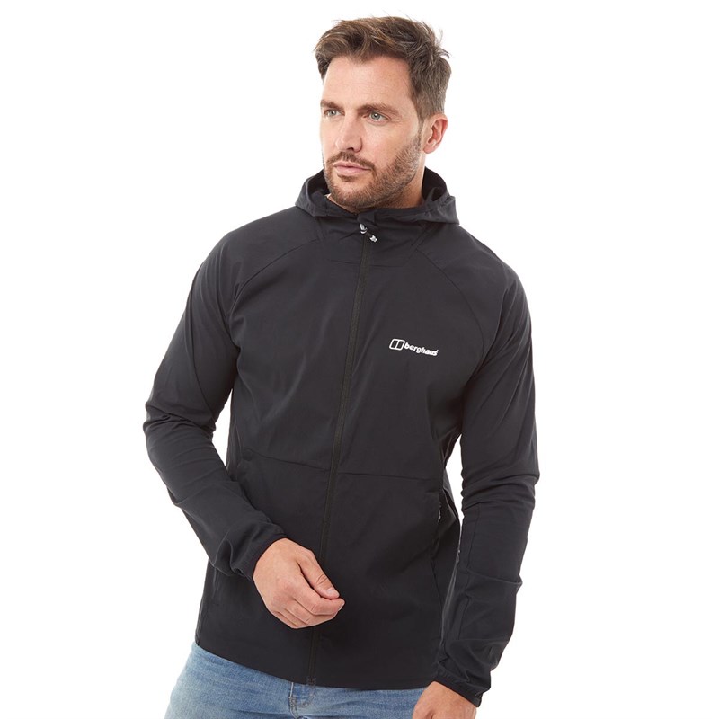 Buy Berghaus Mens Theran Hooded Fleece Jacket Black/Black