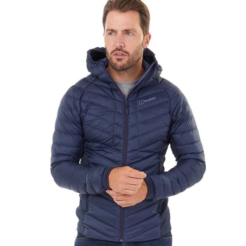 Buy Berghaus Mens Tephra Stretch Reflect Insulated Hooded Down Jacket
