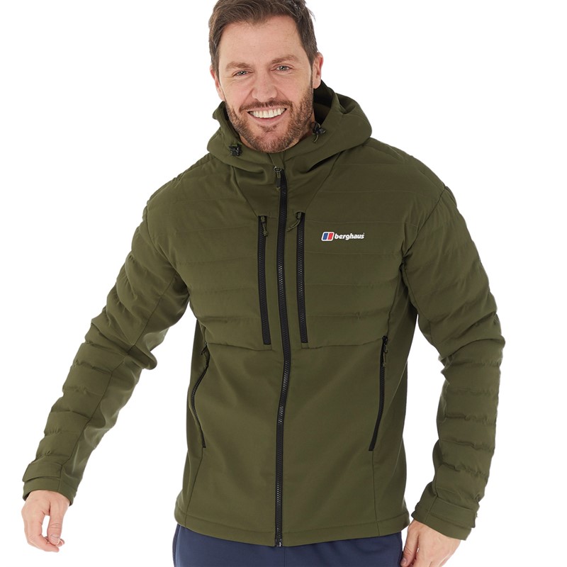 Buy Berghaus Mens Theran Hybrid Hydroloft Insulated DWR Padded Hooded