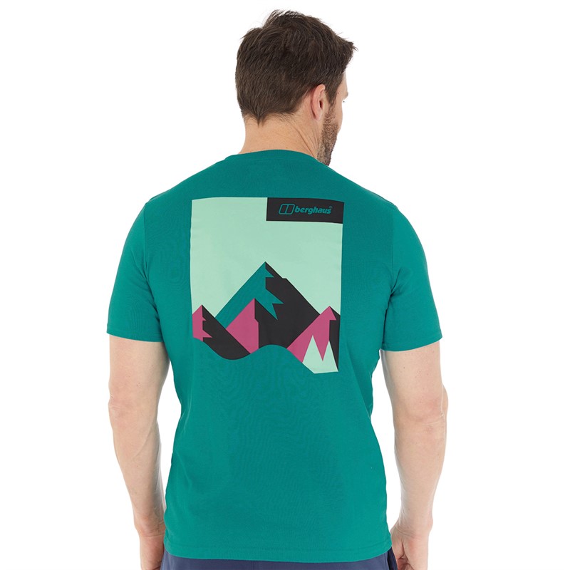 Buy Berghaus Mens Dolomites Mountain TShirt Dark Turquoise