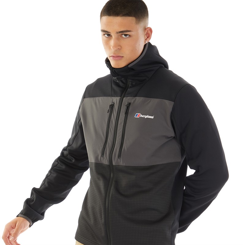 Buy Berghaus Mens Sidley Fleece Jacket Black/Grey
