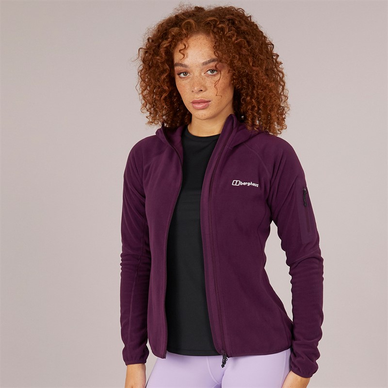 Buy Berghaus Womens Kedron Eco Fleece Hooded Jacket Purple