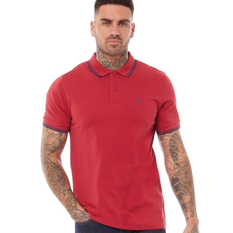 Buy Bewley & Ritch Mens Upwood Polo Red