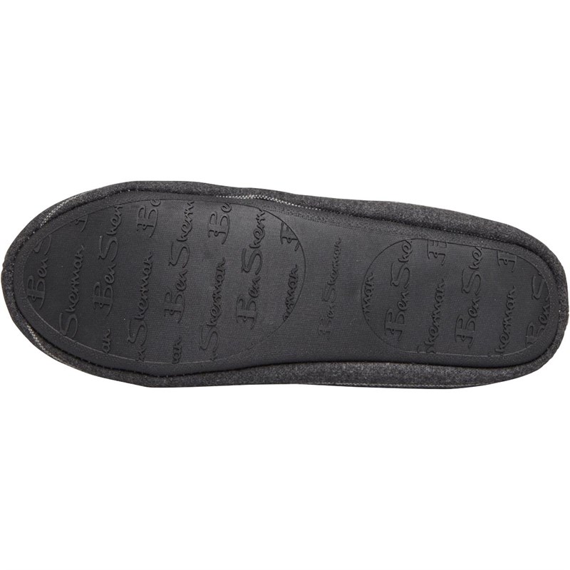 Buy Ben Sherman Mens Aman Moccasin Slippers Grey/Ecru