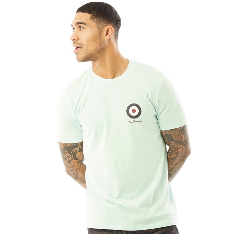 Buy Ben Sherman Mens Chest Target TShirt Turquoise
