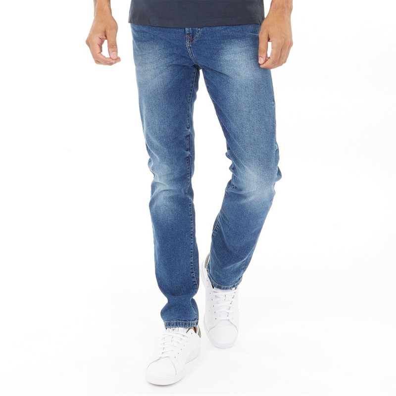 Buy Ben Sherman Mens Five Pocket Straight Fit Jeans Dark Stone Wash