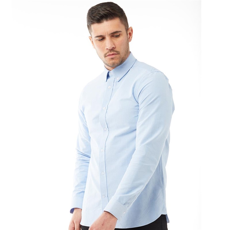 Buy Ben Sherman Mens Formal Oxford Shirt Blue