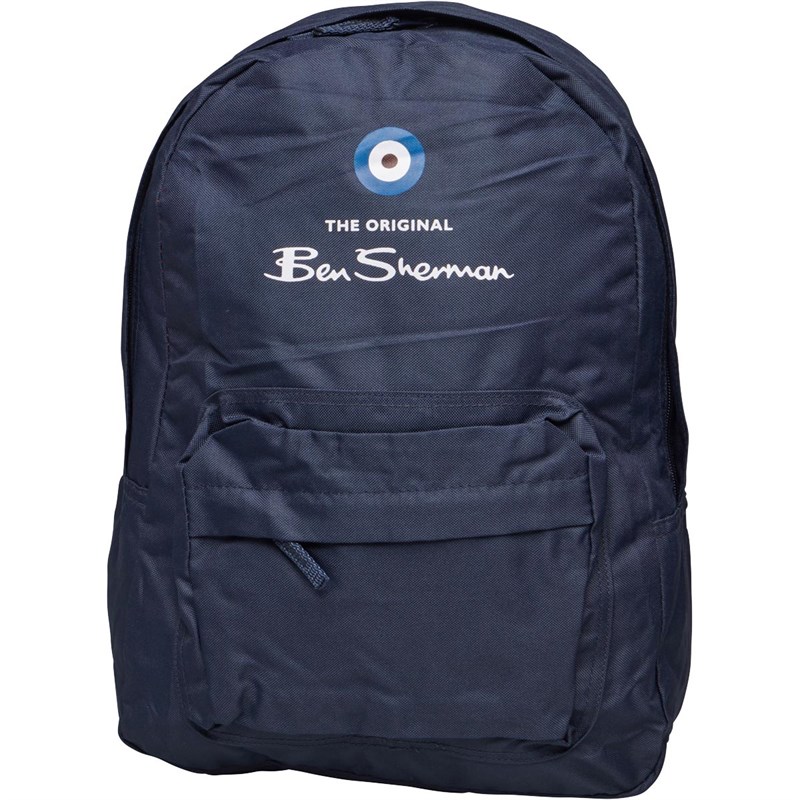 Buy Ben Sherman Classic Logo Backpack Navy Blazer