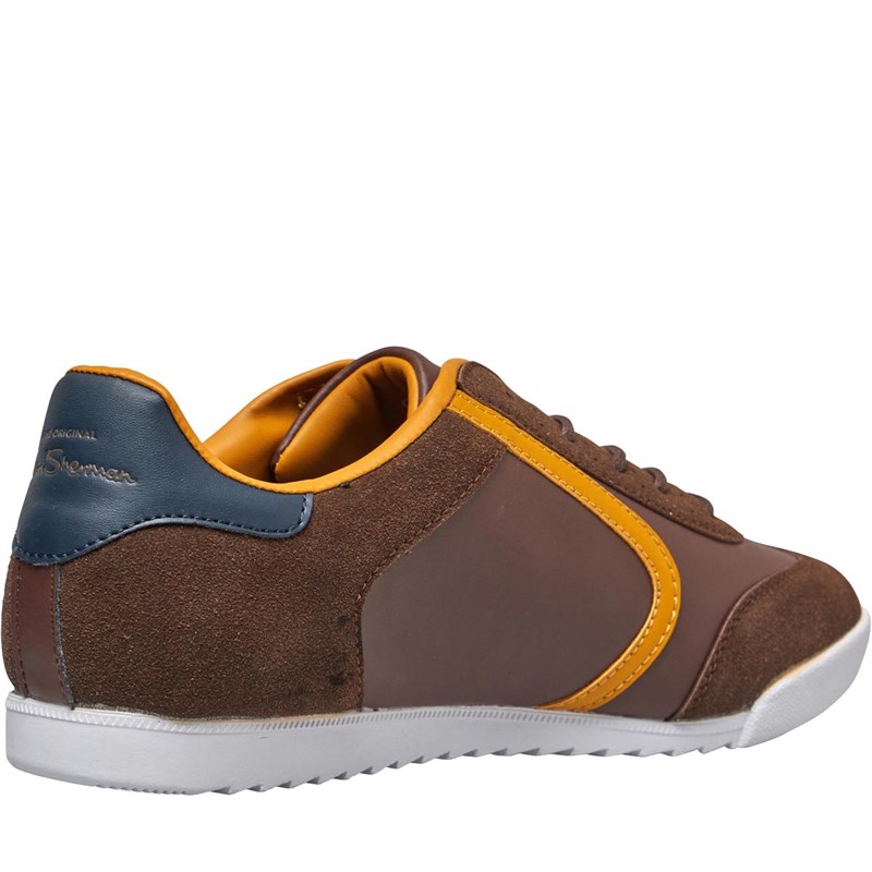Ben Sherman Herren Target Sneakers Dunkelbraun