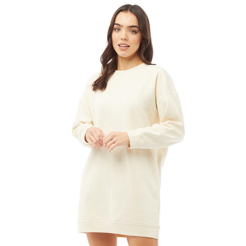 Buy Brave Soul Womens Jamie Sweatshirt Dress Cream