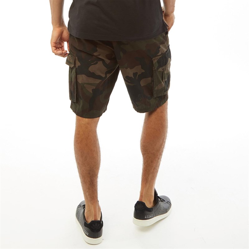 Buy Brave Soul Mens River Camo Cargo Shorts Khaki Camo