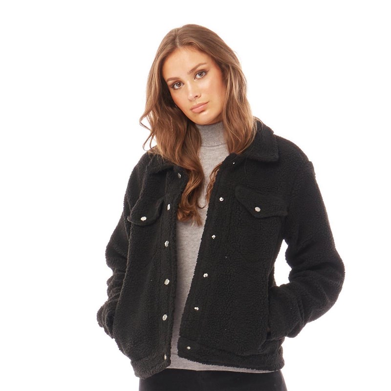 Buy Brave Soul Womens Teddy Jacket Black