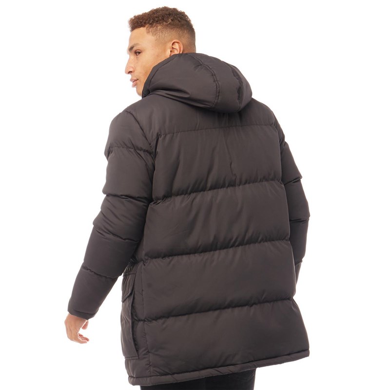 Buy Brave Soul Mens Oakwood Padded Parka Jacket Black