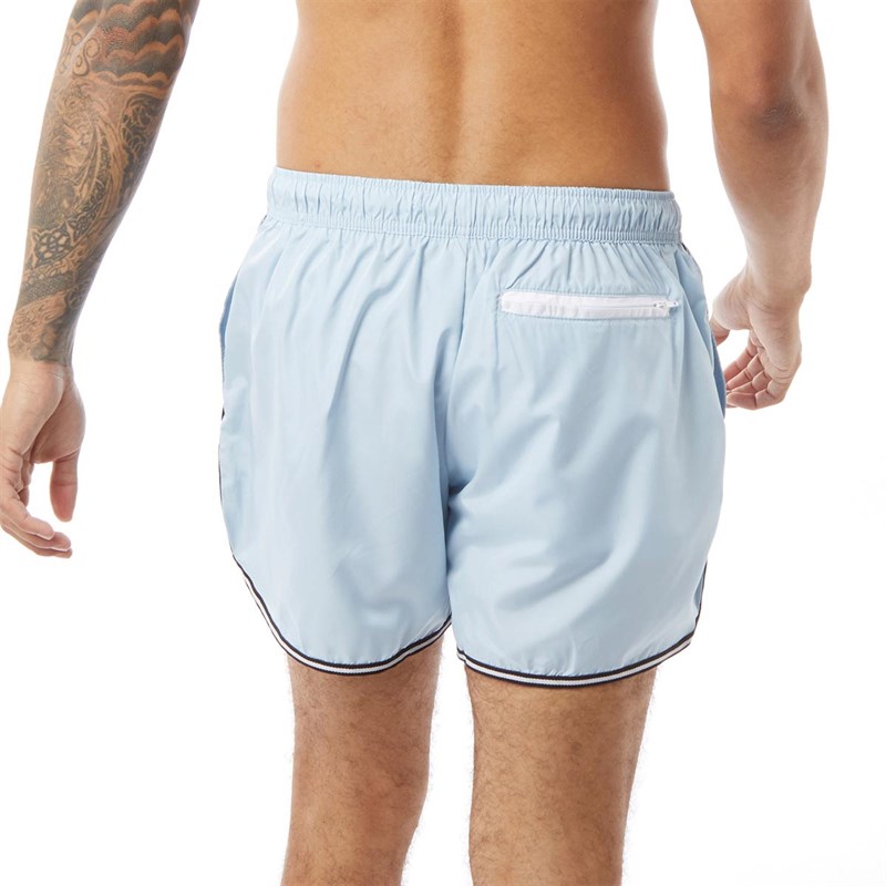 Buy Brave Soul Mens Alex Swim Shorts Pastel Blue