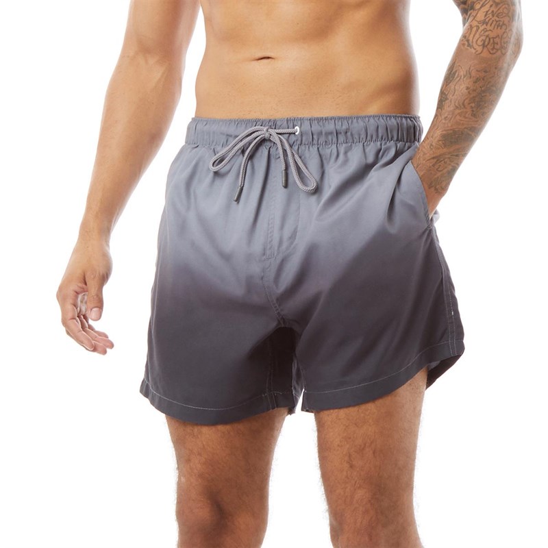 Buy Brave Soul Mens Zante Swim Shorts Grey/Black