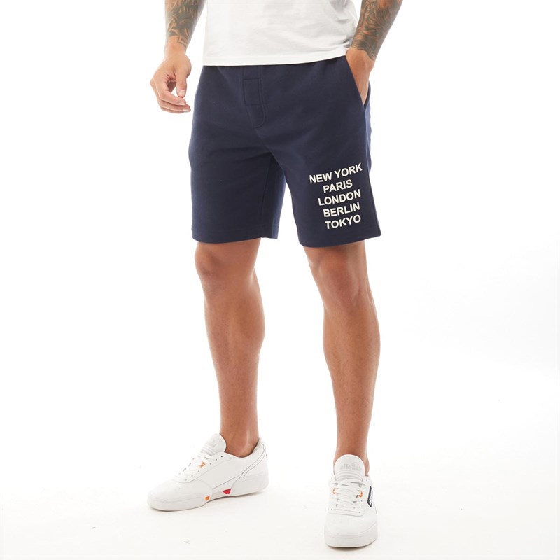 Buy Brave Soul Mens City Jersey Shorts Navy