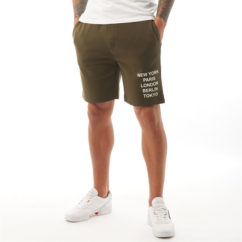 Buy Brave Soul Mens City Jersey Shorts Khaki