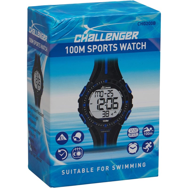 Buy Challenger 100m Water Resistant Watch Black