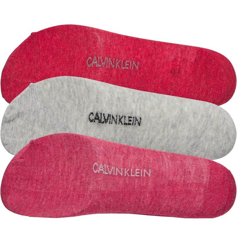 Buy Calvin Klein Womens Crystal Logo Three Pack Socks Gift Set Red Combo