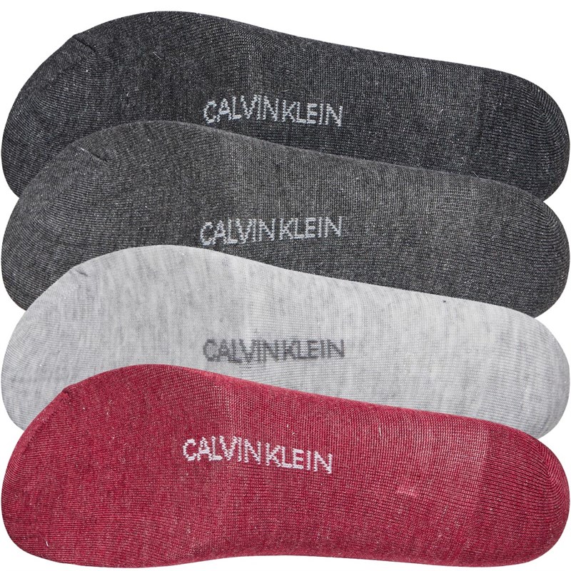 Buy Calvin Klein Womens Sparkle Four Pack Crew Socks Gift Set Red Combo
