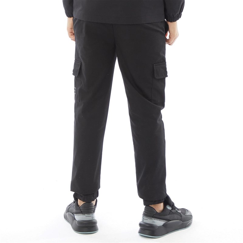 Buy Closure London Boys Cargo Utility Woven Pants Black