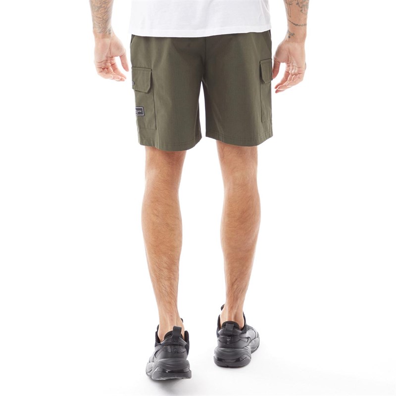 Buy Closure London Mens Utility Combat Cargo Shorts Khaki