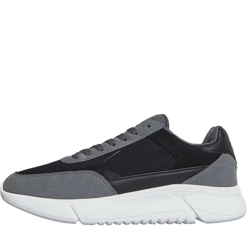 Buy Closure London Mens Runner Trainers Charcoal