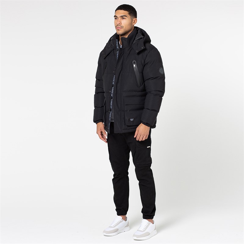 Buy Closure London Mens Longline Expedition Jacket Black