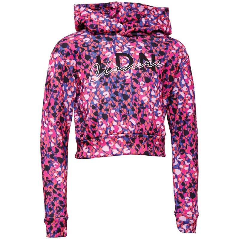 Closure London Sweat à Capuche Fille Rose Multicolore