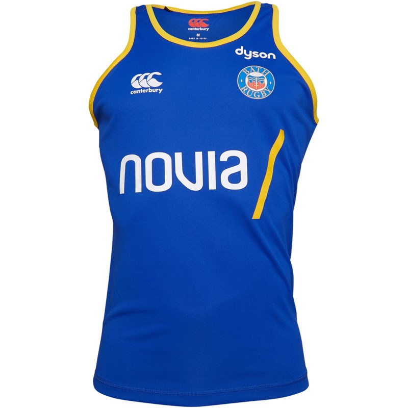 Buy Canterbury Mens Bath Rugby VapoDri Poly Vest Surf The 