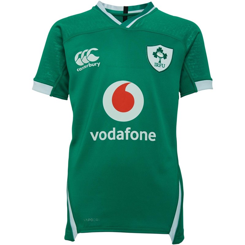 Buy Canterbury Junior Boys Ireland Rugby Vapodri Home Pro Jersey Bosphorous