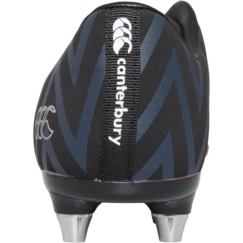 Buy Canterbury Mens Phoenix 2.0 SG Soft Ground Rugby Boots Black/Flag Red