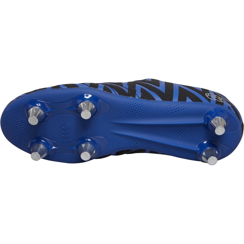 Buy Canterbury Junior Phoenix 2.0 Soft Ground Rugby Boots Black/Marine Blue